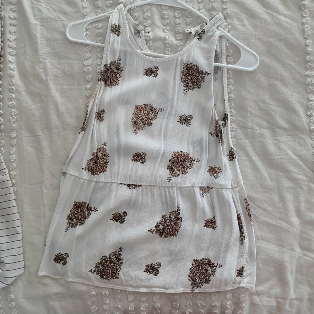 Madewell Tank Top, White, XS